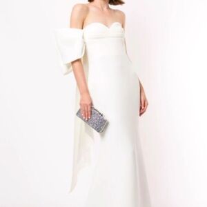 White Strapless Sweetheart Gown for Brides